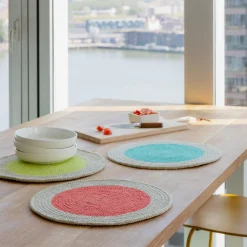 Baumwoll-Tischsets 'Mint', 2er-Set