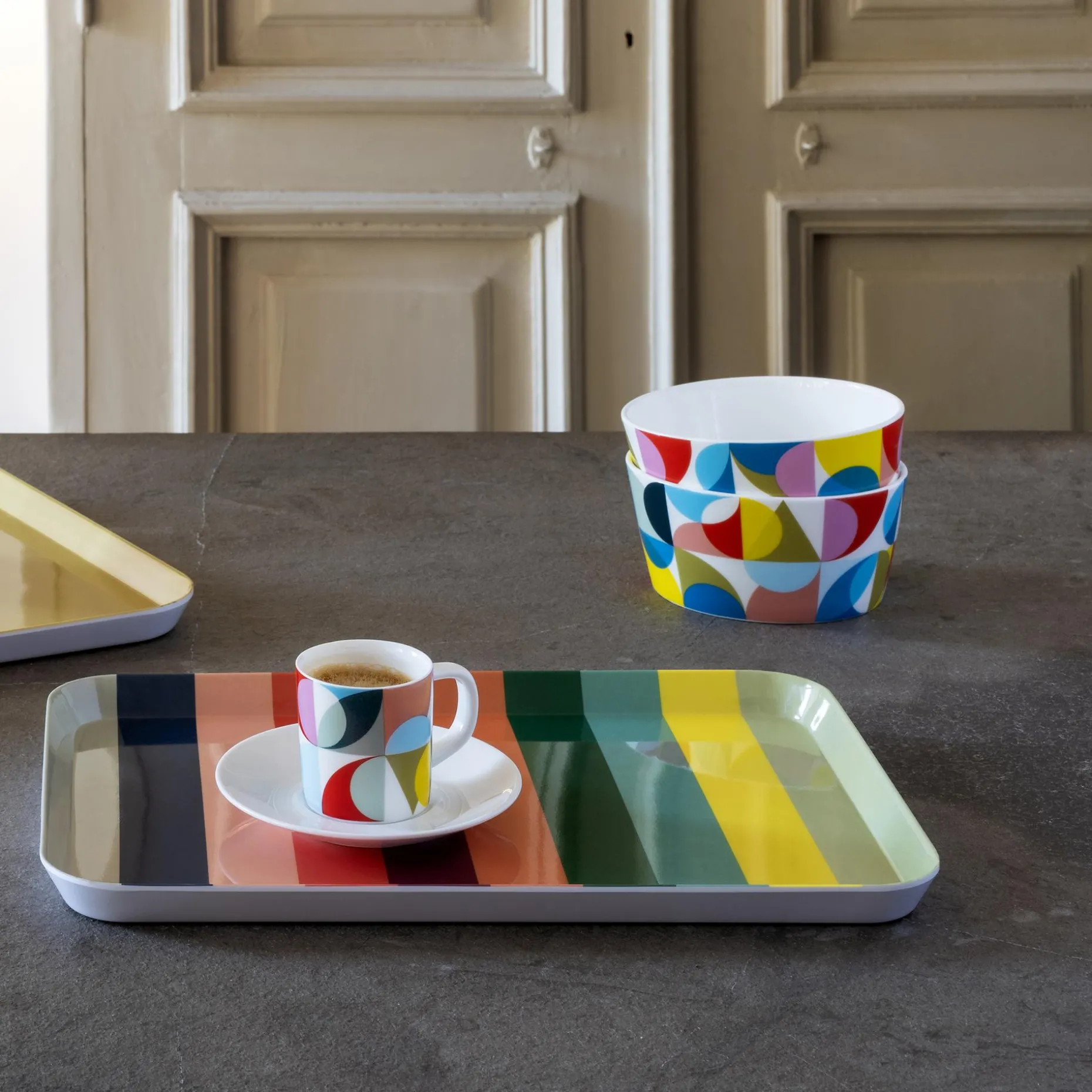 Espressotasse + Unterteller 'Solena'