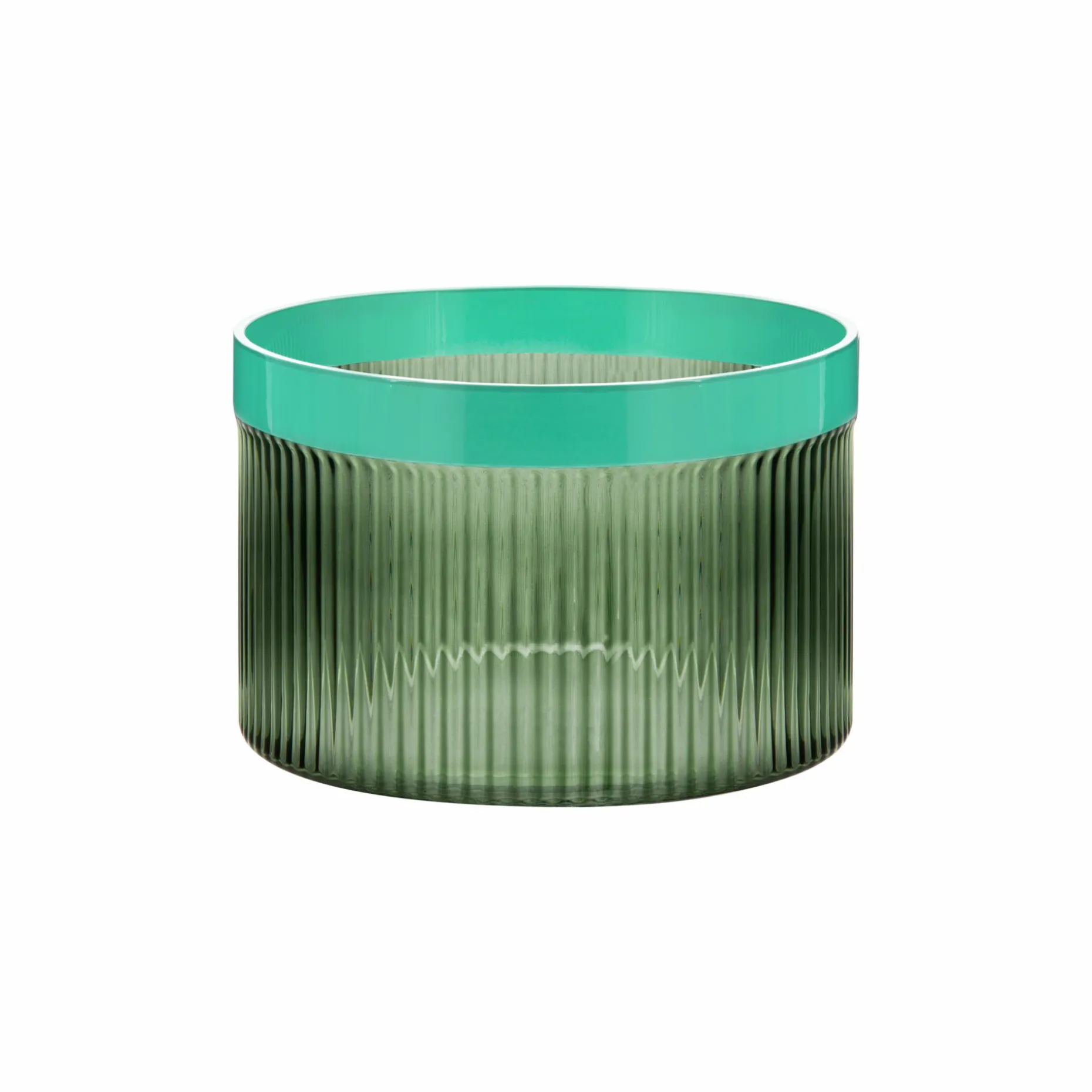 Glasschale Groove 'green'