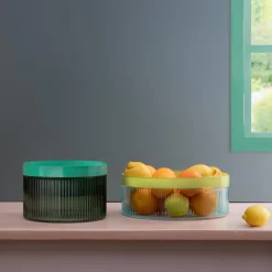 Glasschale Groove 'green'