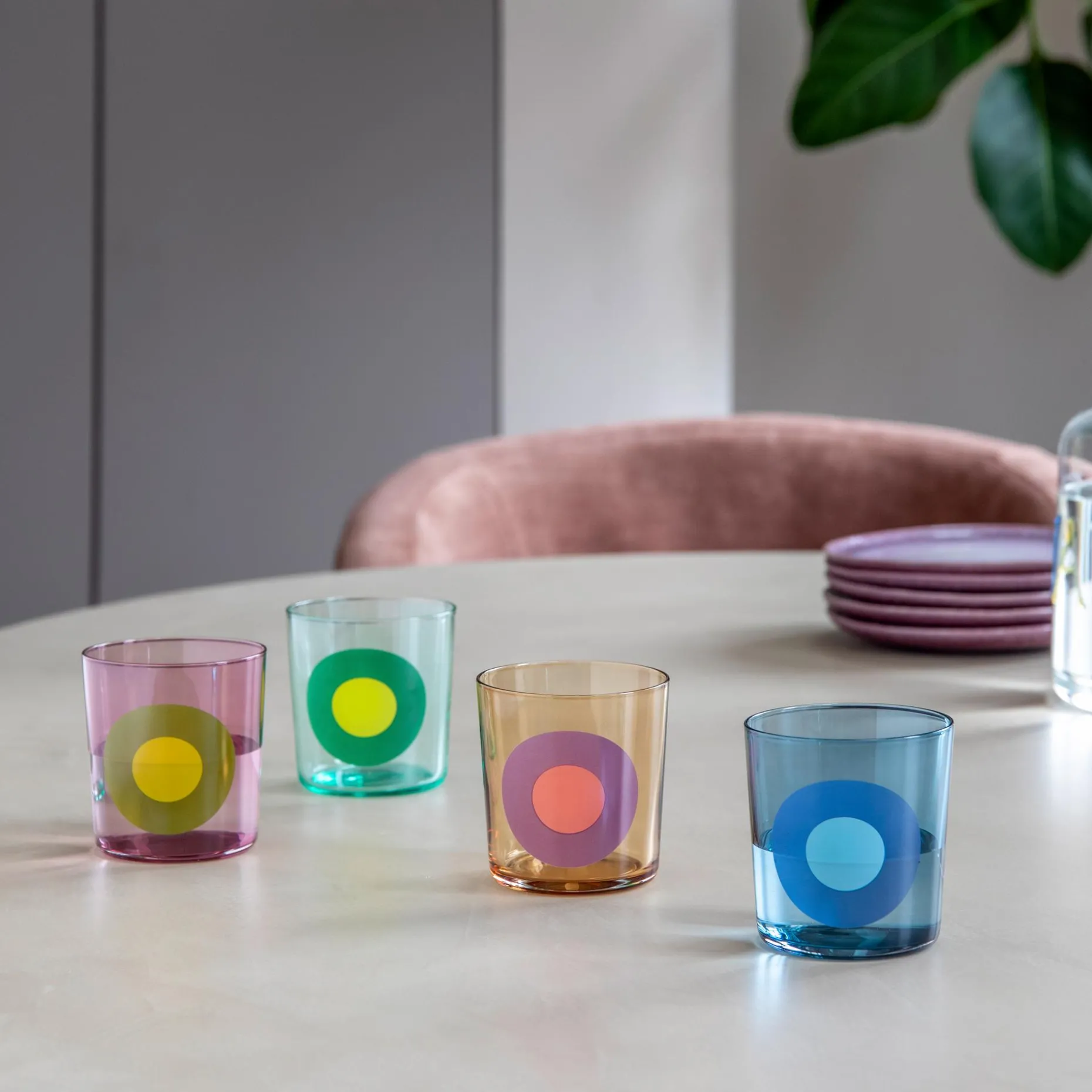 Gläser Dots, 4er-Set Nr. 2