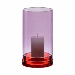 Windlicht groß 'Lucius' violett