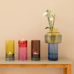 Windlicht 'Lys' pink